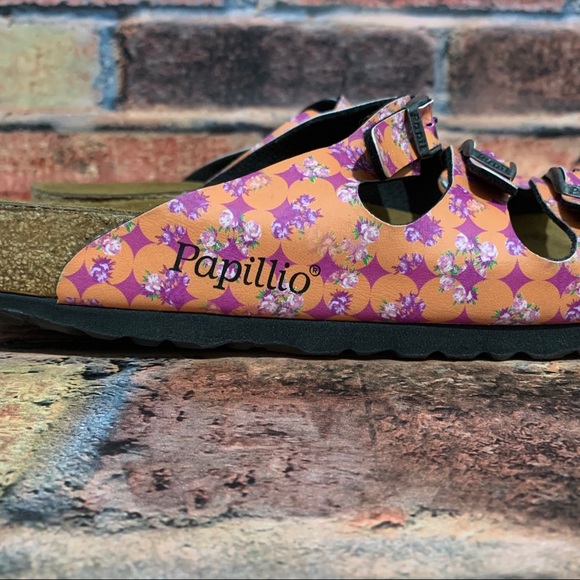 Papillio Orange Pink Floral Sandals - Picture 5 of 11